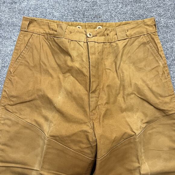 Vintage Penneys Foremost Pants Mens 32x30 Brown Hunting Double Knee Workwear 60s - Picture 4 of 10
